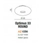 Okrągły plafon - OPTIMUS 33 ROUND AZ1598 - Azzardo