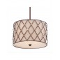 Stylowa lampa wisząca - QZ-BROWN-LATTICE-P-M - Quoizel