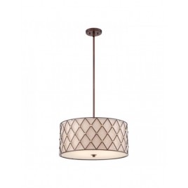 Niezwykła lampa wisząca - QZ-BROWN-LATTICE-P-L - Quoizel