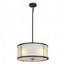 Lampa wisząca - DL-CORONA-3P-BAB - Elstead Lighting