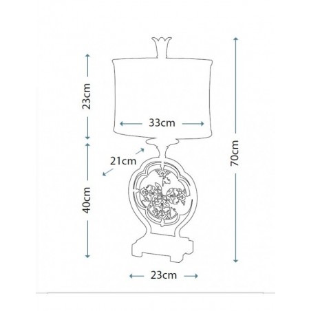 Lampa stołowa - FE-MARCELLA-TL - Feiss