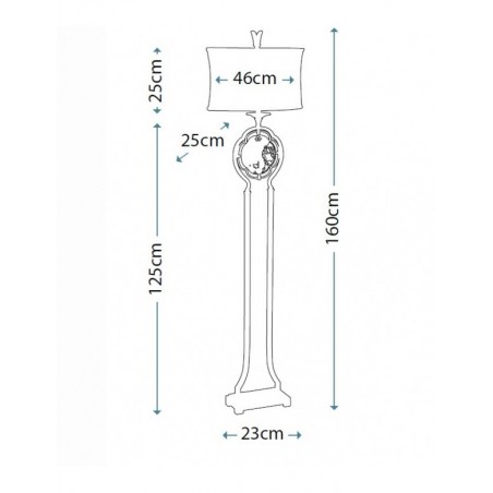 Ekskluzywna lampa stojąca - FE-MARCELLA-FL - Feiss