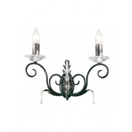 Elegancki kinkiet - AMARILLI AML2-BLK-SILVER - Elstead Lighting