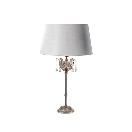 Klasyczna lampa stołowa - AMARILLI AML-TL-BLK-SIL - Elstead Lighting