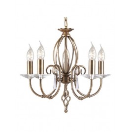 Urokliwy żyrandol - AEGEAN AG5-AGED-BRASS - Elstead Lighting