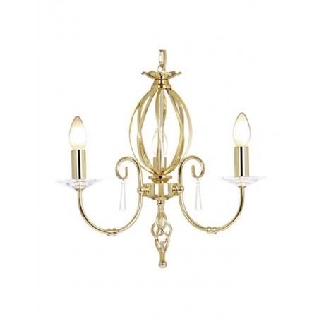 Stylowy żyrandol - AEGEAN AG3-POL-BRASS - Elstead Lighting