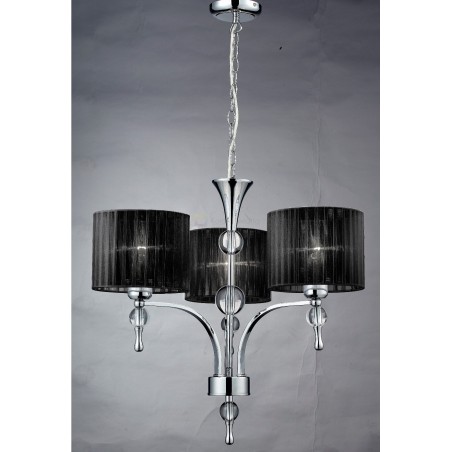 Zgrabna lampa wisząca - IMPRESS 3 AZ0498 CZARNA - Azzardo