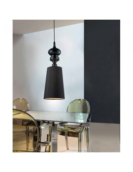 Zgrabna lampa wisząca - BAROCO 1 PENDANT AZ0064 CZARNY - Azzardo