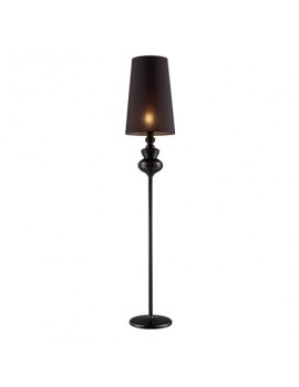 Luksusowa lampa stojąca - BAROCO FLOOR AZ0063 CZARNA - Azzardo