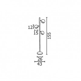 Niebanalna lampa stojąca - TRINTON AZ0024 - Azzardo