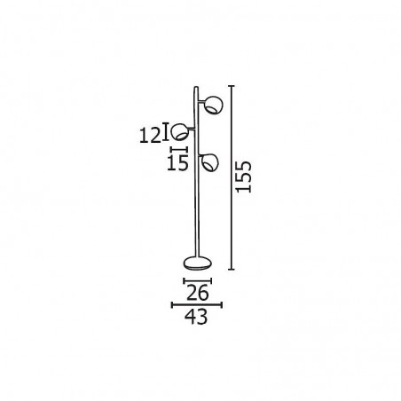 Niebanalna lampa stojąca - TRINTON AZ0024 - Azzardo