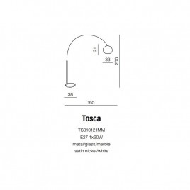 Czarująca lampa stojąca - TOSCA AZ0022 - Azzardo