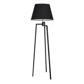 Nowatorska lampa stojąca - TRIPOD WOOD CONE AZ3013+AZ3670 CZARNA - Azzardo