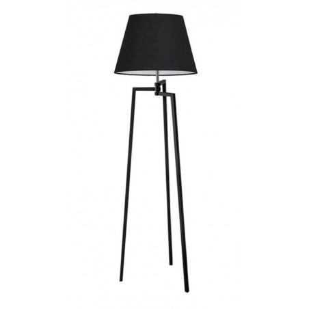 Nowatorska lampa stojąca - TRIPOD WOOD CONE AZ3013+AZ3670 CZARNA - Azzardo