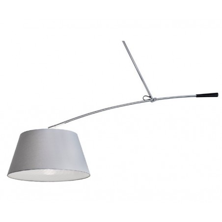 Modernistyczna lampa wisząca - BARCELONA AZ2288+AZ2591 SZARA - Azzardo