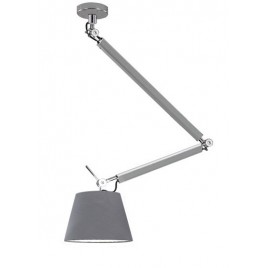 Lampa wisząca - ZYTA S PENDANT ALU AZ2298+AZ2601 SZARA - Azzardo