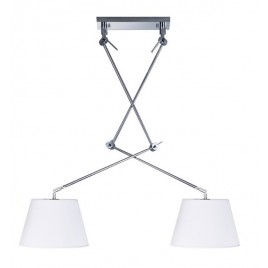 Niezwykła lampa wisząca - ADAM 2S AZ1842+AZ2588 BIAŁA - Azzardo