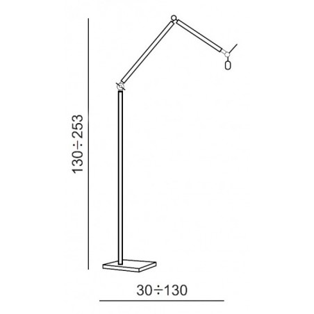 Nowoczesna lampa stojąca - ZYTA FLOOR AZ1849+AZ2605 BIAŁA - Azzardo