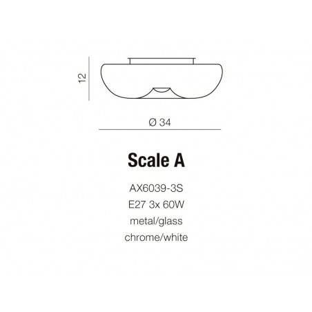 Interesujący plafon - SCALE A AZ2928 - Azzardo
