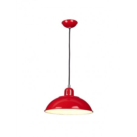 Retro lampa wisząca - FRANKLIN-P-RED - Czerwony - Elstead Lighting