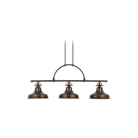 Elegancka lampa wisząca - QZ-EMERY3P-PN - Brąz - Quoizel