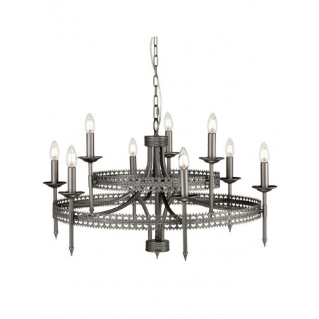 Modernistyczny żyrandol - CROWN9 - Elstead Lighting