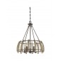 Drewniana lampa wisząca - QZ-WOOD-HOLLOW-5P - Quoizel