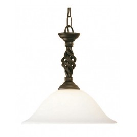 Klasyczna oprawa sufitowa Pembroke - PB-P-BLK-GOLD - Elstead Lighting