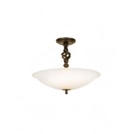 Interesująca plafon Pembroke - PB-SF-A-BLK-GOLD - Elstead Lighting