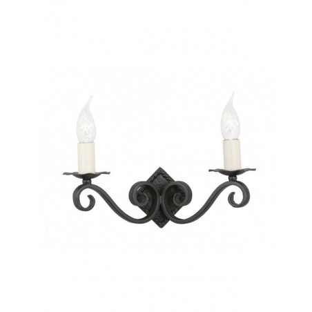 Wytworny kinkiet Rectory - RY2A-BLACK - Elstead Lighting