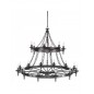 Czarujący żyrandol Warwick - WR18-GRAPHITE - Elstead Lighting