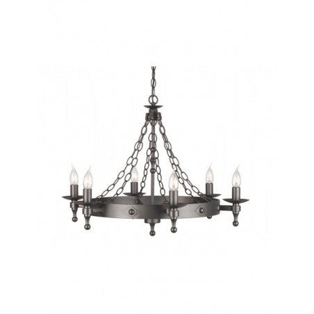 Wykwintna oprawa wisząca Warwick - WR6-GRAPHITE - Elstead Lighting