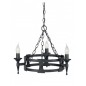 Imponujący klasyczny żyrandol Saxon - SAX3-BLK - Elstead Lighting