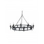 Wykwintna lampa wisząca Saxon - SAX8-BLK - Elstead Lighting