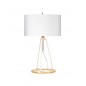 Minimalistyczna lampa stołowa - FERRARA-TL-WPG - Biała - Elstead Lighting