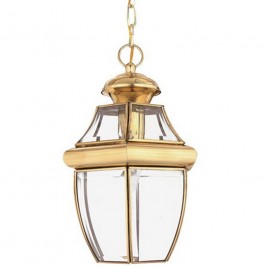 Piękna lampa wisząca - QZ-NEWBURY8-M-PB - Quoizel