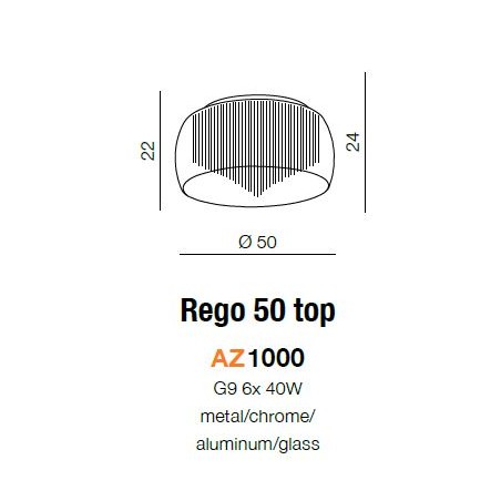 Szklany plafon - REGO 50 TOP AZ1000 - Azzardo