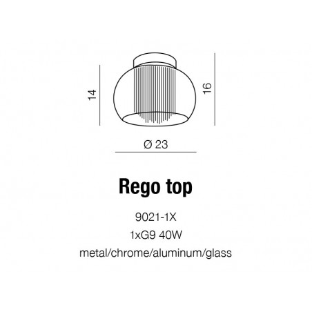 Szklany plafon - REGO 23 TOP AZ1001 - Azzardo